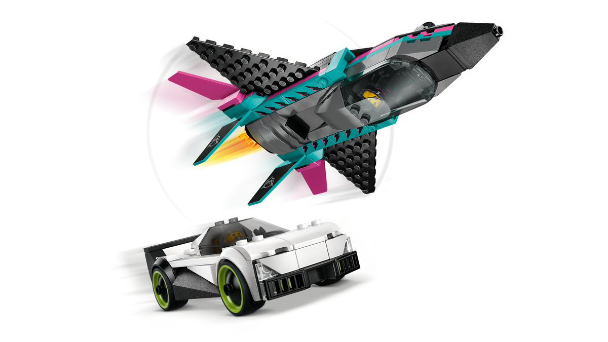 LEGO City Jet vs. Car 60489