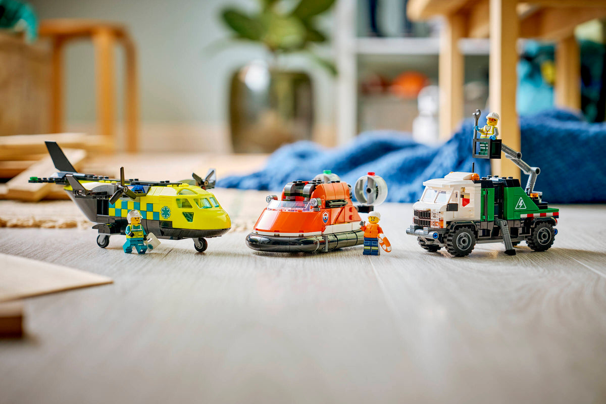 LEGO City Airplane Service Truck & Hovercraft Remix 60505