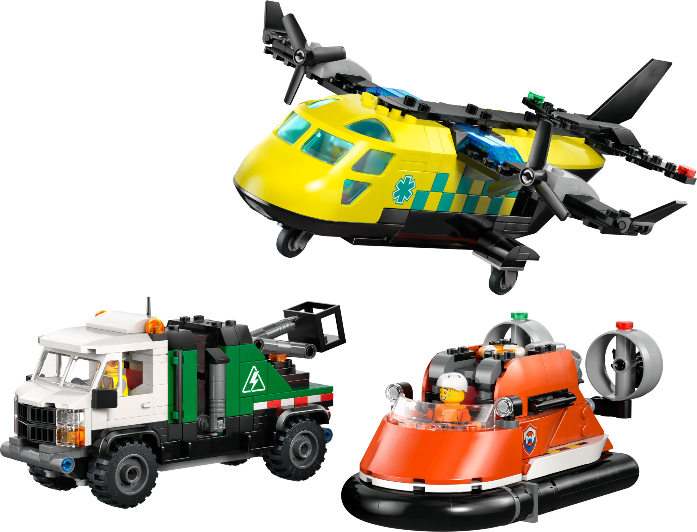 LEGO City Airplane Service Truck & Hovercraft Remix 60505