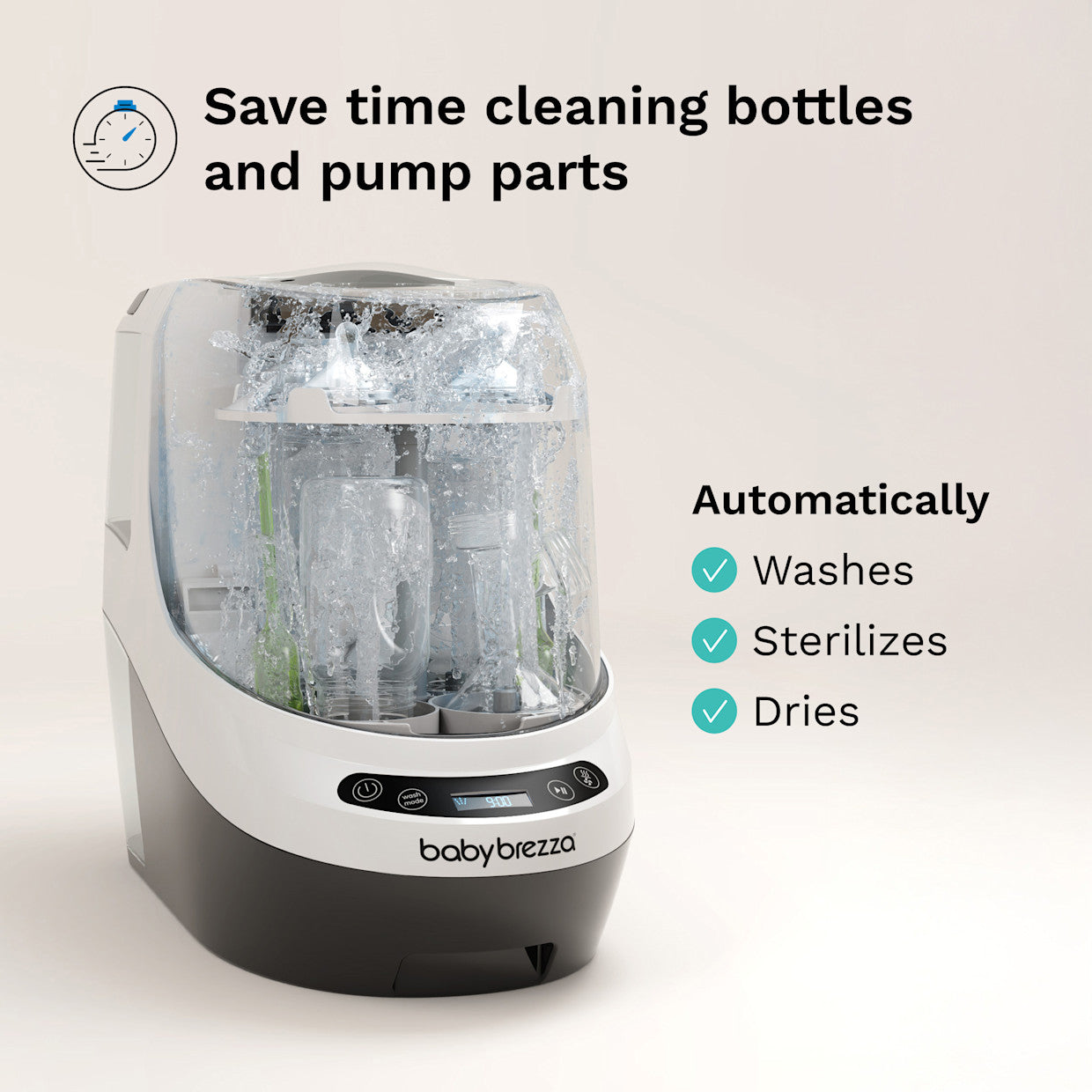 Lavadora Esterilizadora y Secadora de Biberones Baby Brezza Bottle Washer Pro