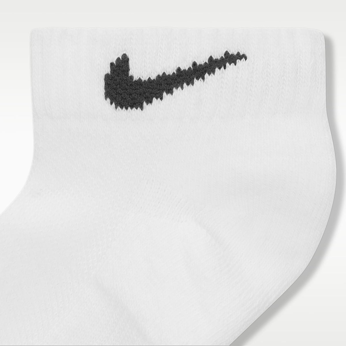 Calcetines bajos Dri-FIT Elevated Everyday para niños (6 pares) Nike – Blanco – vista 4