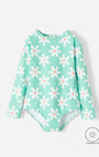 Vestido de Baño Babyfresh Manga Larga Protección UV Estampado para Niña