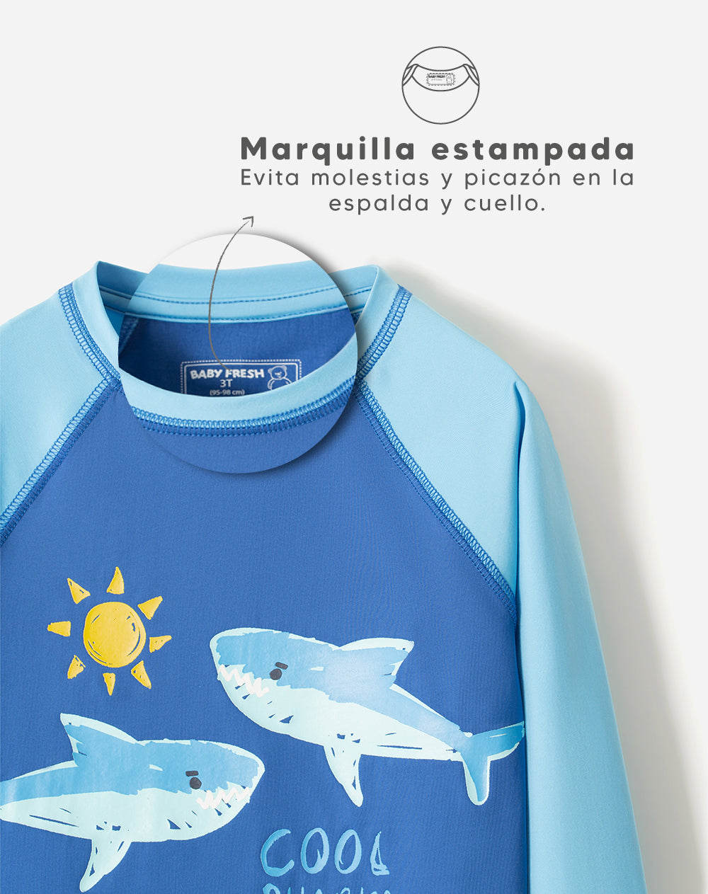 Camibuso Babyfresh Protección UV Estampado para Niños