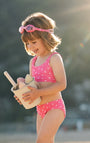 Vestido de Baño Babyfresh 3 Piezas Protección UV Estampado para Niña