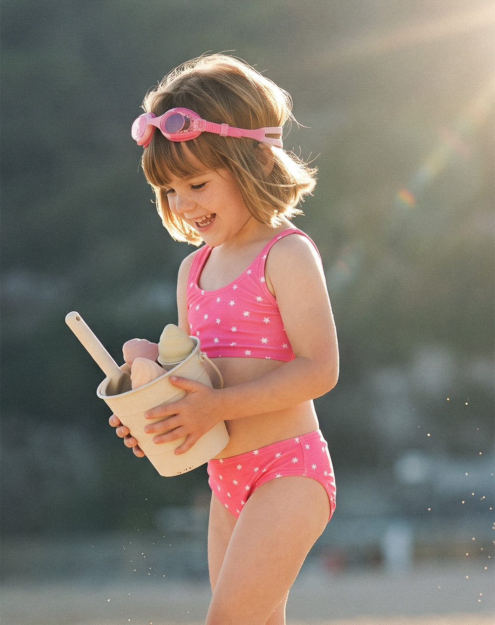 Vestido de Baño Babyfresh 3 Piezas Protección UV Estampado para Niña