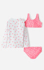 Vestido de Baño Babyfresh 3 Piezas Protección UV Estampado para Niña