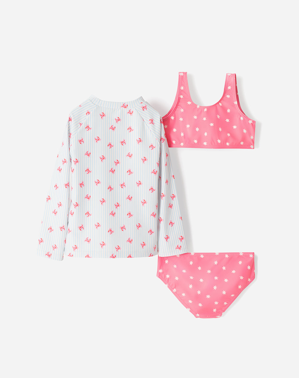 Vestido de Baño Babyfresh 3 Piezas Protección UV Estampado para Niña