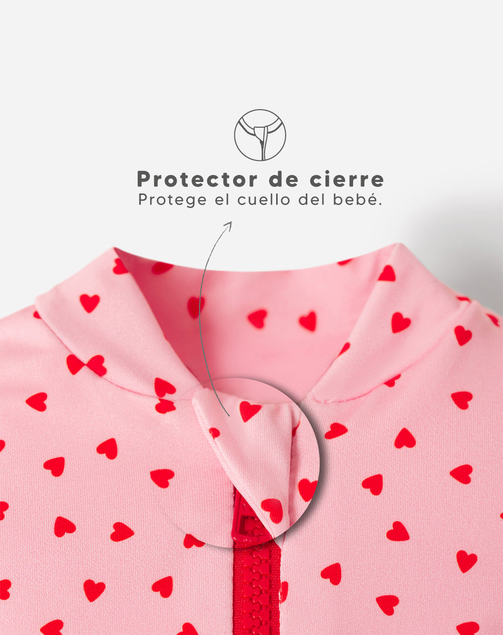 Vestido de Baño Rosado Estampado para Bebé Niña