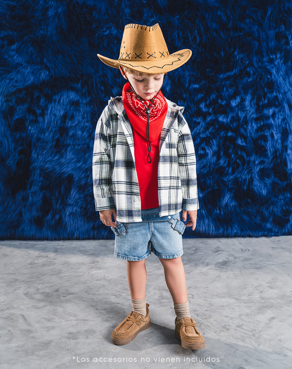 Camisa Babyfresh Manga Larga Oversize Cuadros para Niños