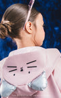 Chaqueta Babyfresh Gato con Capucha Rosada para Niña