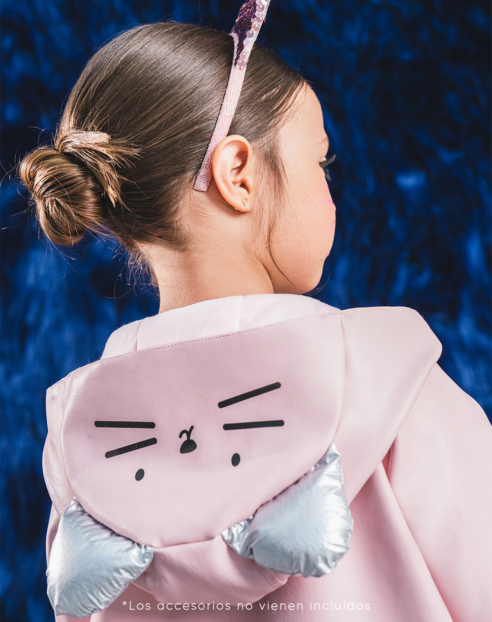 Chaqueta Babyfresh Gato con Capucha Rosada para Niña