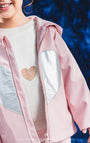 Chaqueta Babyfresh Gato con Capucha Rosada para Niña