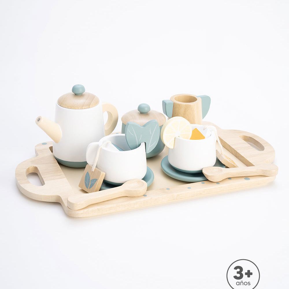 Juguete de Estimulación Set de Té Madera Unisex