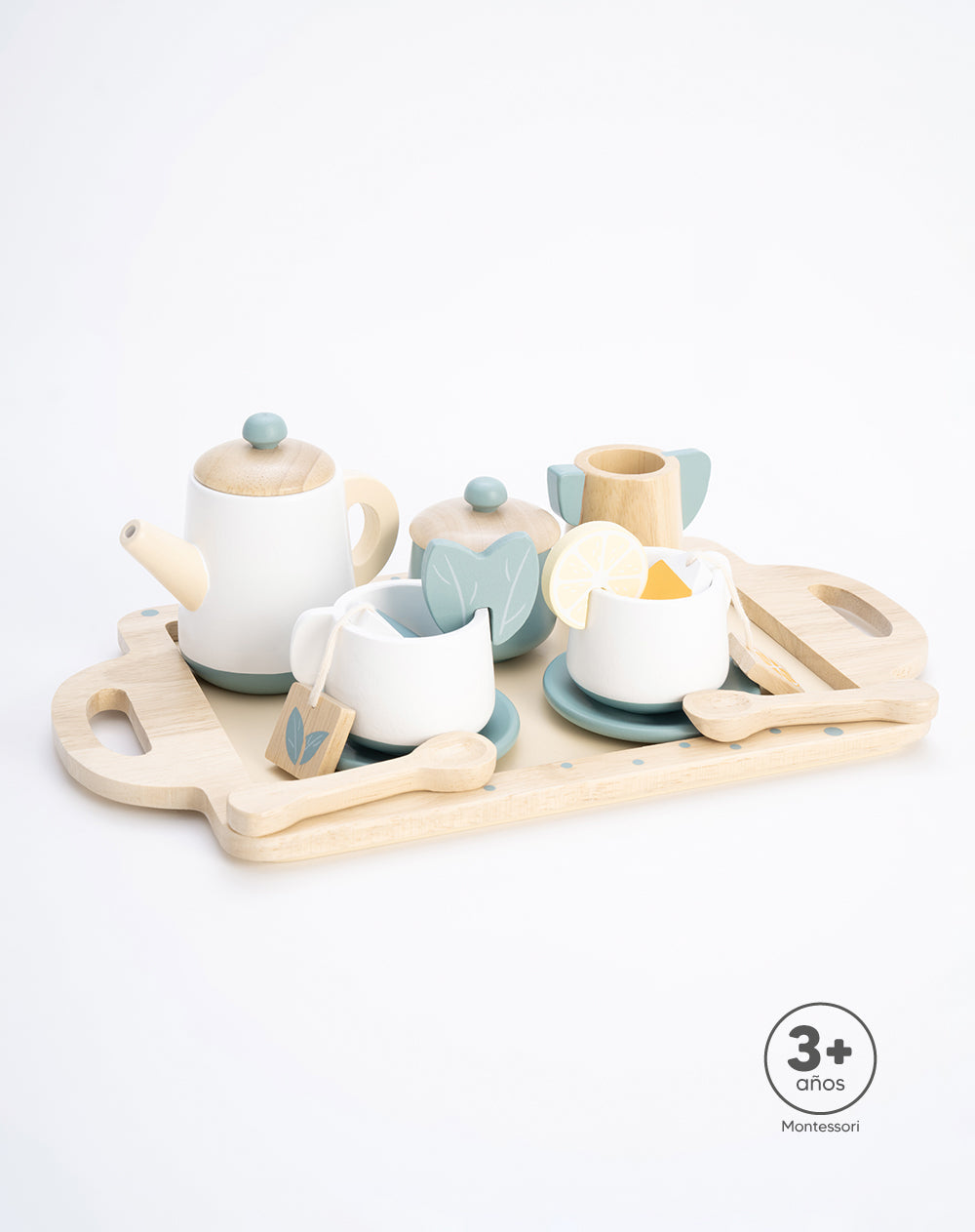 Juguete de Estimulación Set de Té Madera Unisex