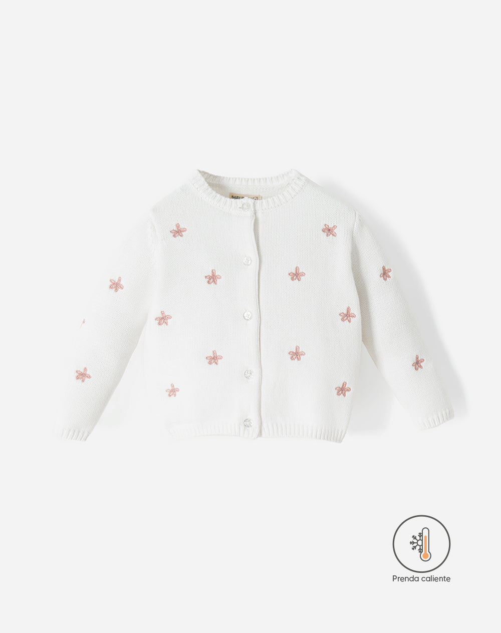 Buzo Babyfresh Tejido Apliques Bordados Blanco para Bebé Niña