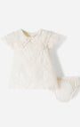 Conjunto Babyfresh Vestido con Bloomer Bordado para Bebé Niña