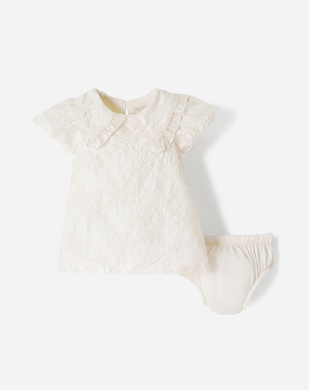 Conjunto Babyfresh Vestido con Bloomer Bordado para Bebé Niña
