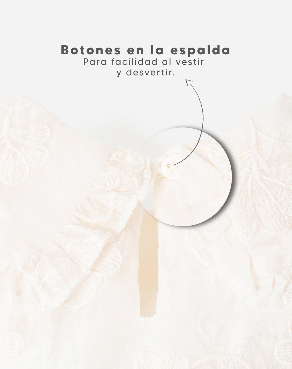 Conjunto Babyfresh Vestido con Bloomer Bordado para Bebé Niña