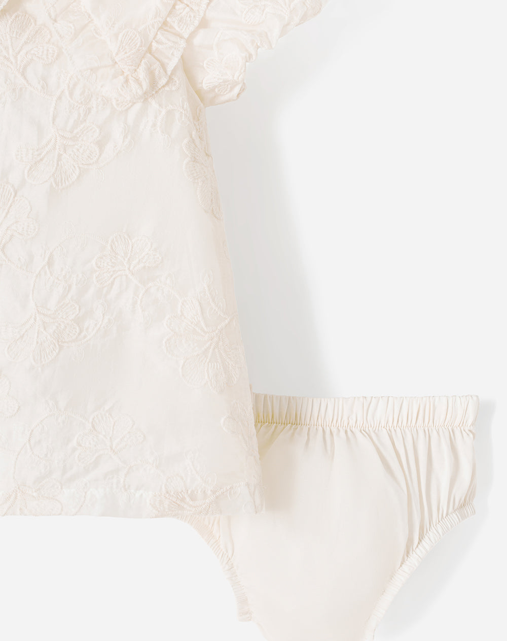 Conjunto Babyfresh Vestido con Bloomer Bordado para Bebé Niña