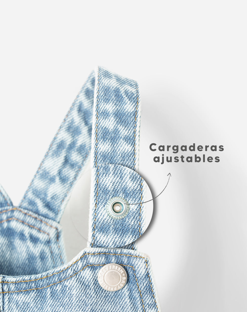 Jardinera Babyfresh Overol Regular Índigo Medio para Niñas