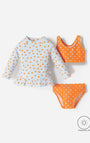 Vestido de Baño Babyfresh 3 Piezas Protección UV Estampado Bebé Niña