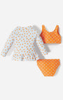 Vestido de Baño Babyfresh 3 Piezas Protección UV Estampado Bebé Niña