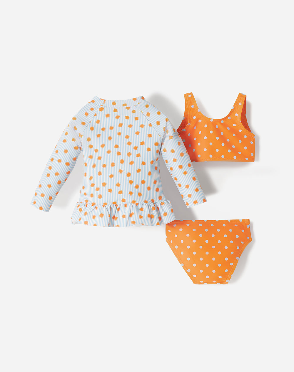 Vestido de Baño Babyfresh 3 Piezas Protección UV Estampado Bebé Niña