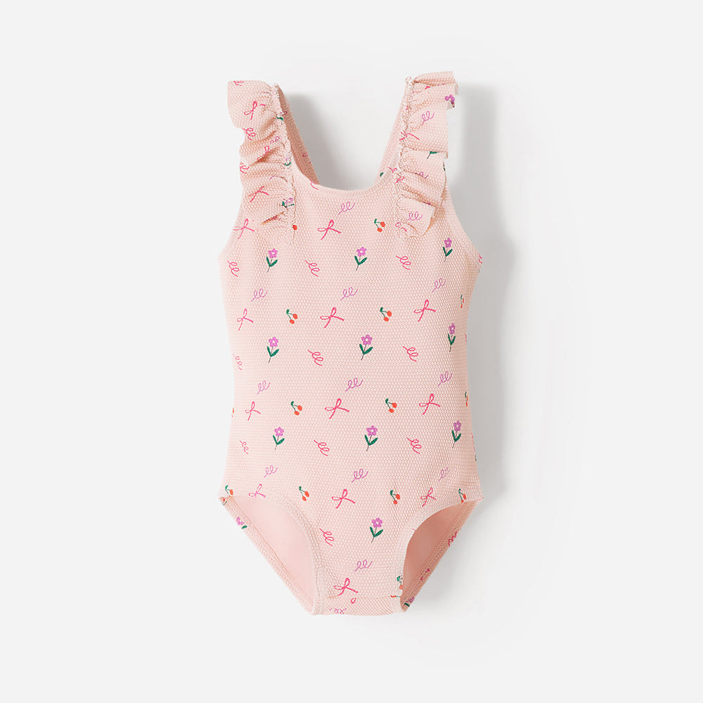 Vestido de Baño Babyfresh Rosado Estampado para Bebé Niña
