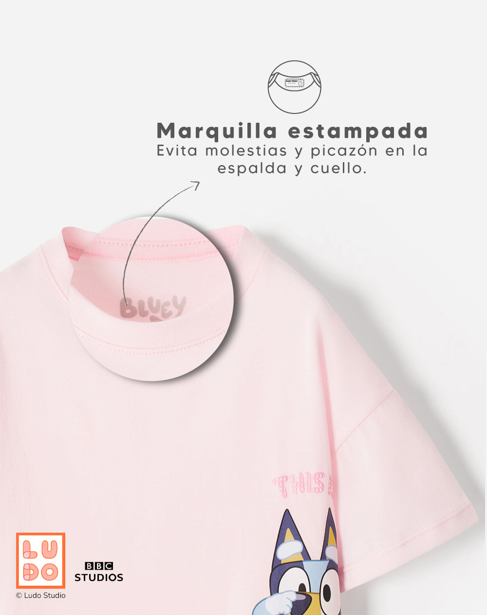 Camiseta Babyfresh Regular Bluey para Niña