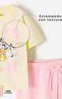 Conjunto Babyfresh Camiseta y Falda Short Bluey para Niña