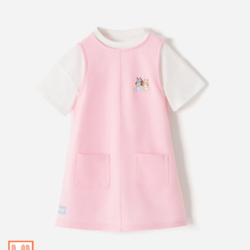 Conjunto Babyfresh Camiseta y Overol Bluey para Niña