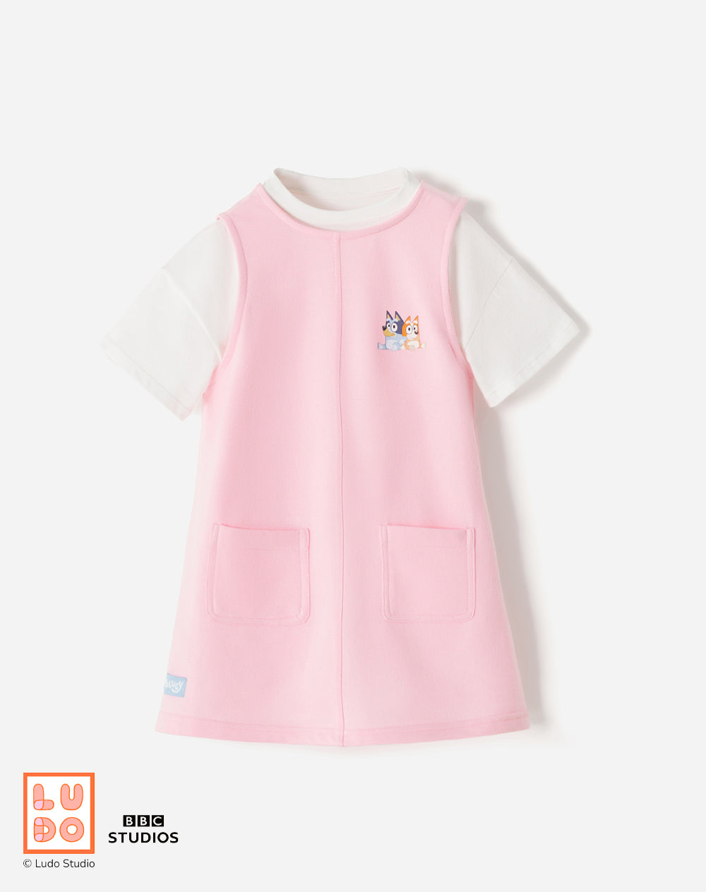 Conjunto Babyfresh Camiseta y Overol Bluey para Niña
