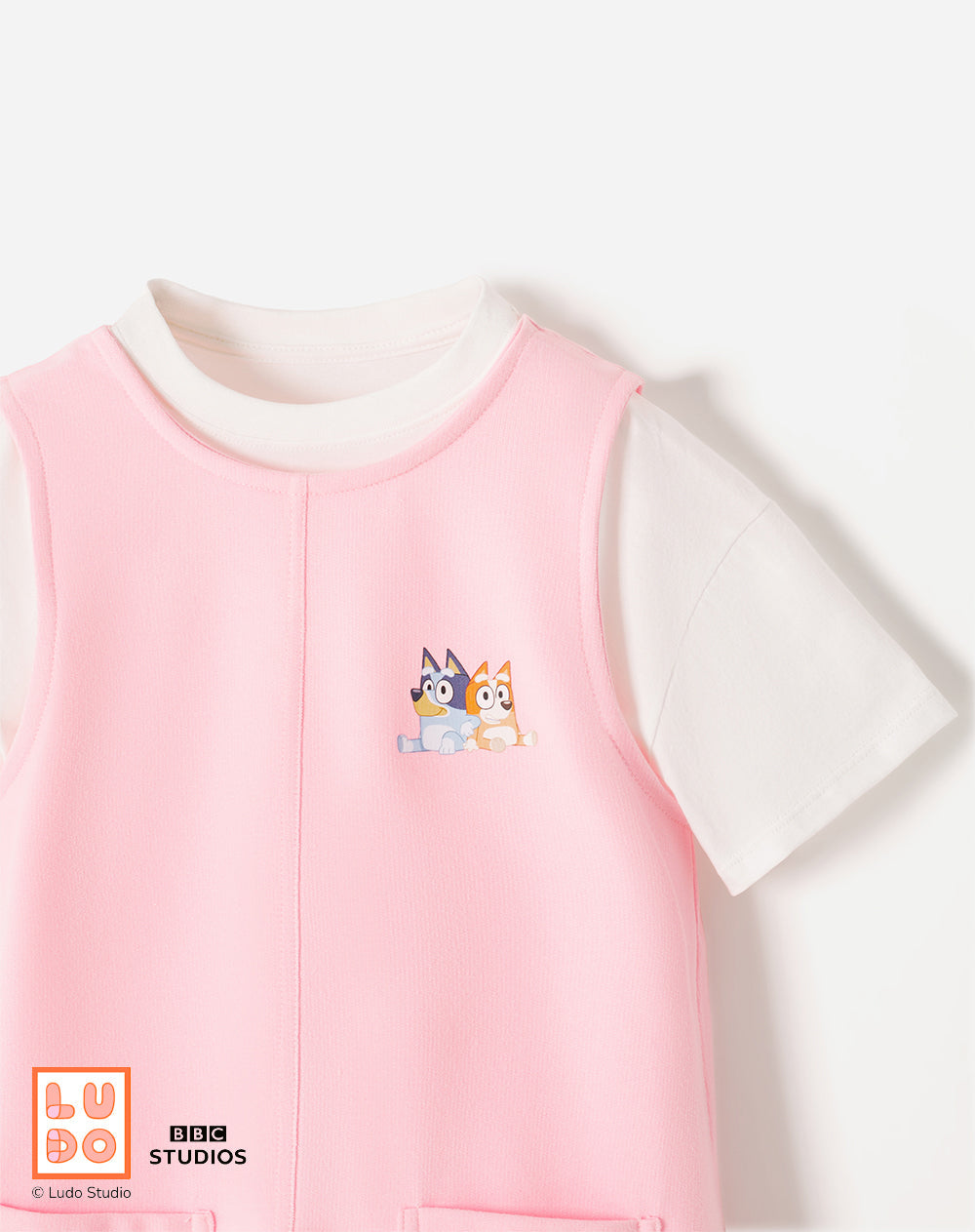 Conjunto Babyfresh Camiseta y Overol Bluey para Niña