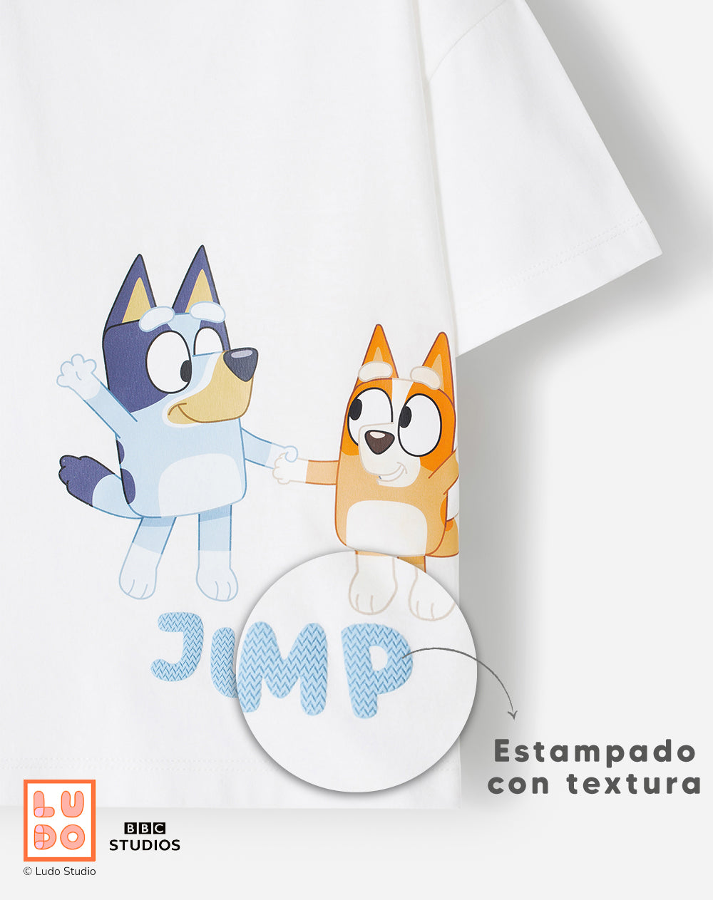 Camiseta Babyfresh Oversize Bluey para Niños