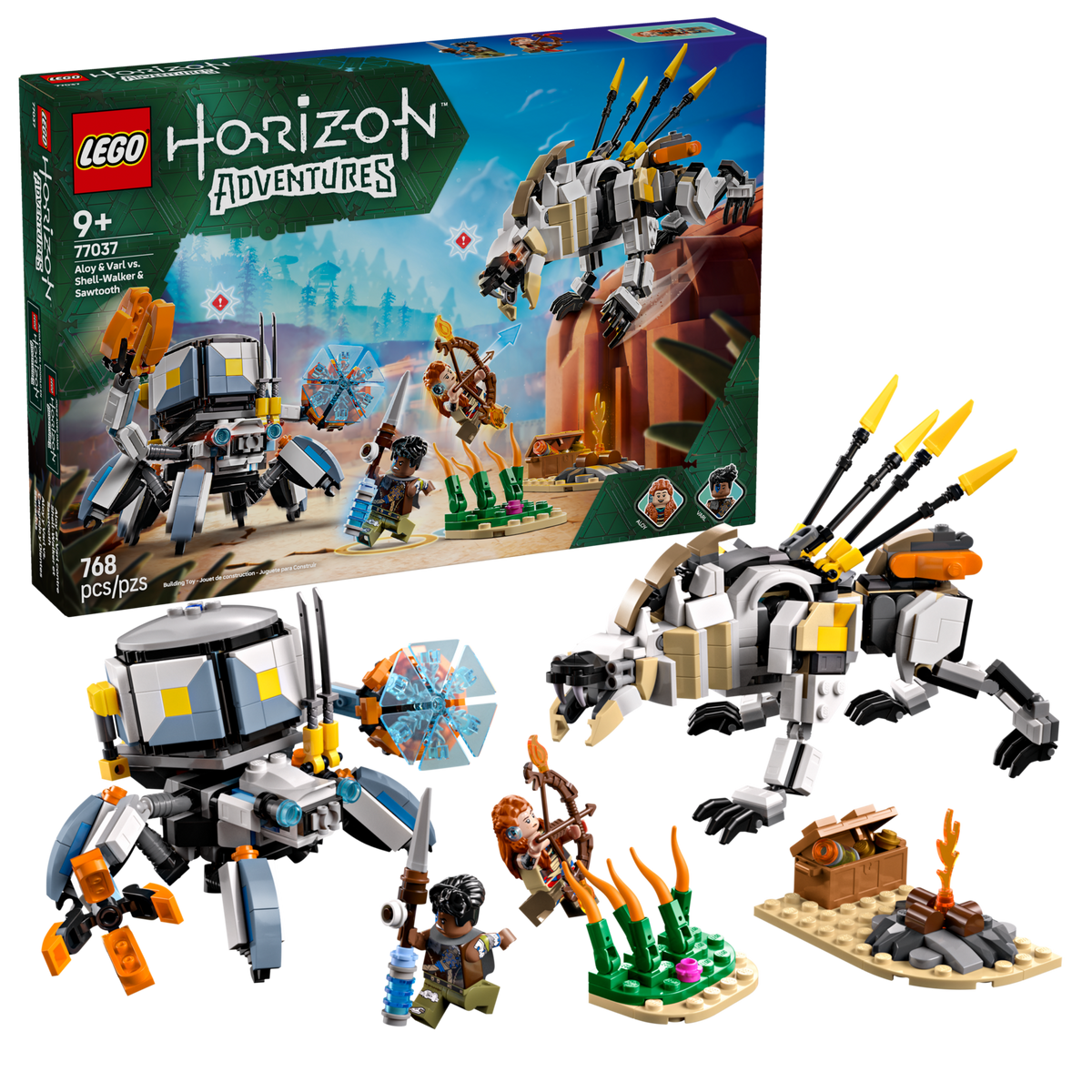 LEGO Horizon Adventures Aloy y Varl vs. Shell-Walker y Sawtooth 77037