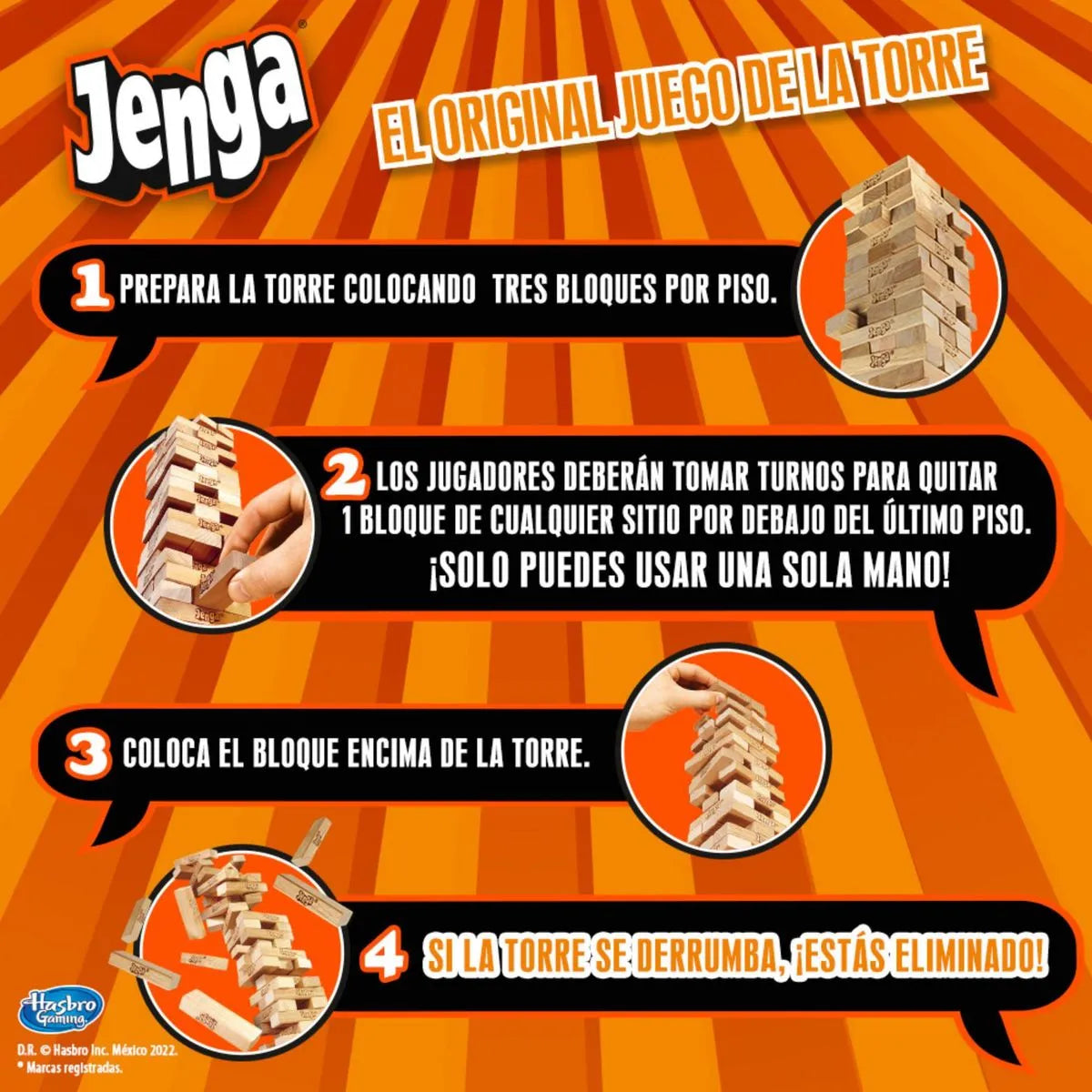 Juego de Mesa Jenga - Hasbro Gaming