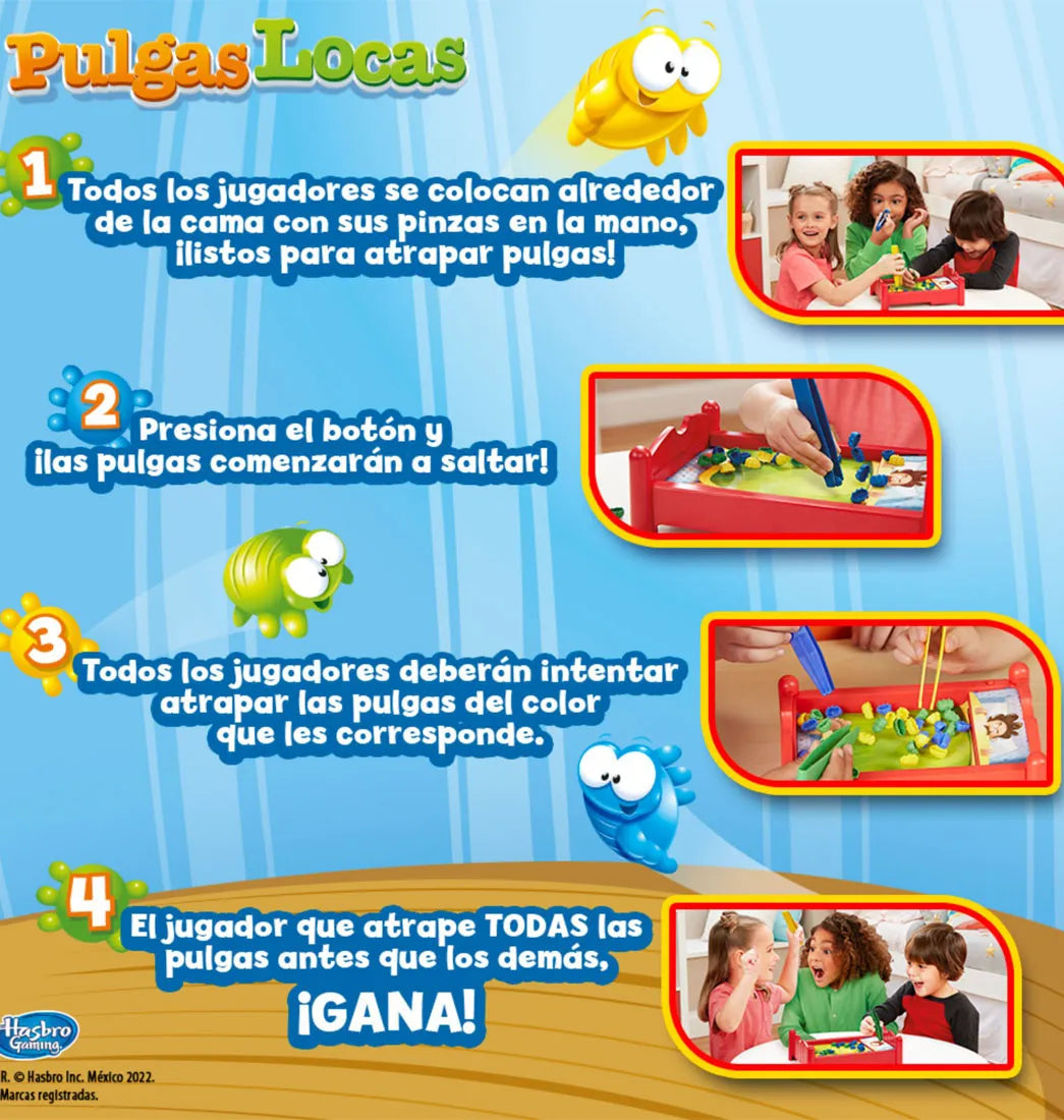 Juego De Mesa Hasbro Gaming Pulgas Locas