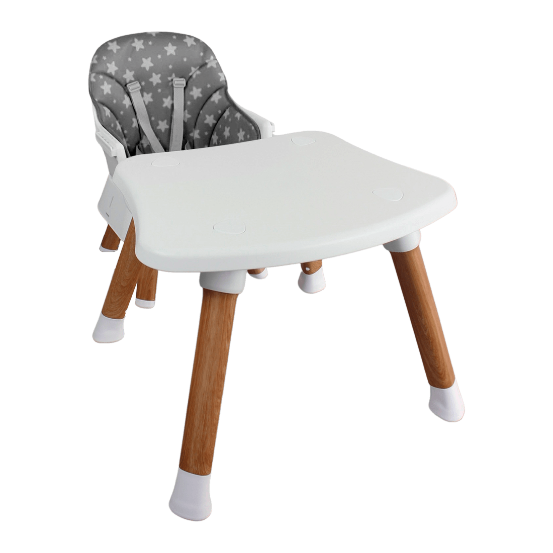 Silla Comedor para Bebé Baby Elite Dinner 5 en 1 Gris - Bebesit