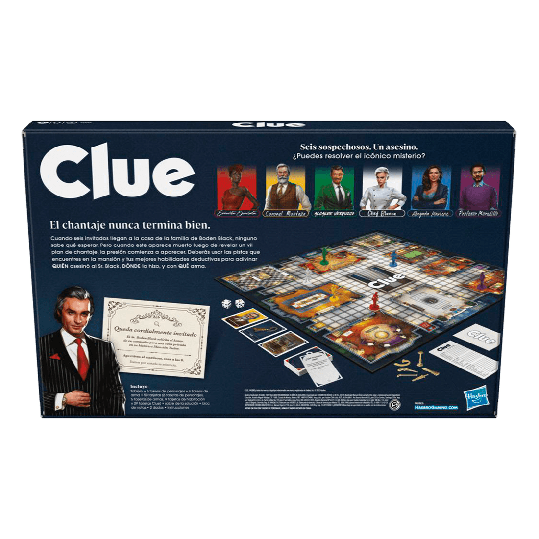 Juego de Mesa Clue Classic Renovado - Hasbro Gaming