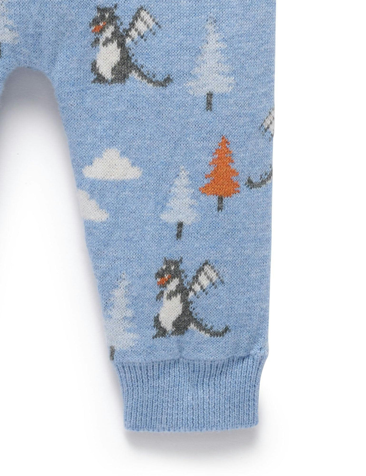 Leggings Magical Forest Purebaby Forest Jacquard para Bebé