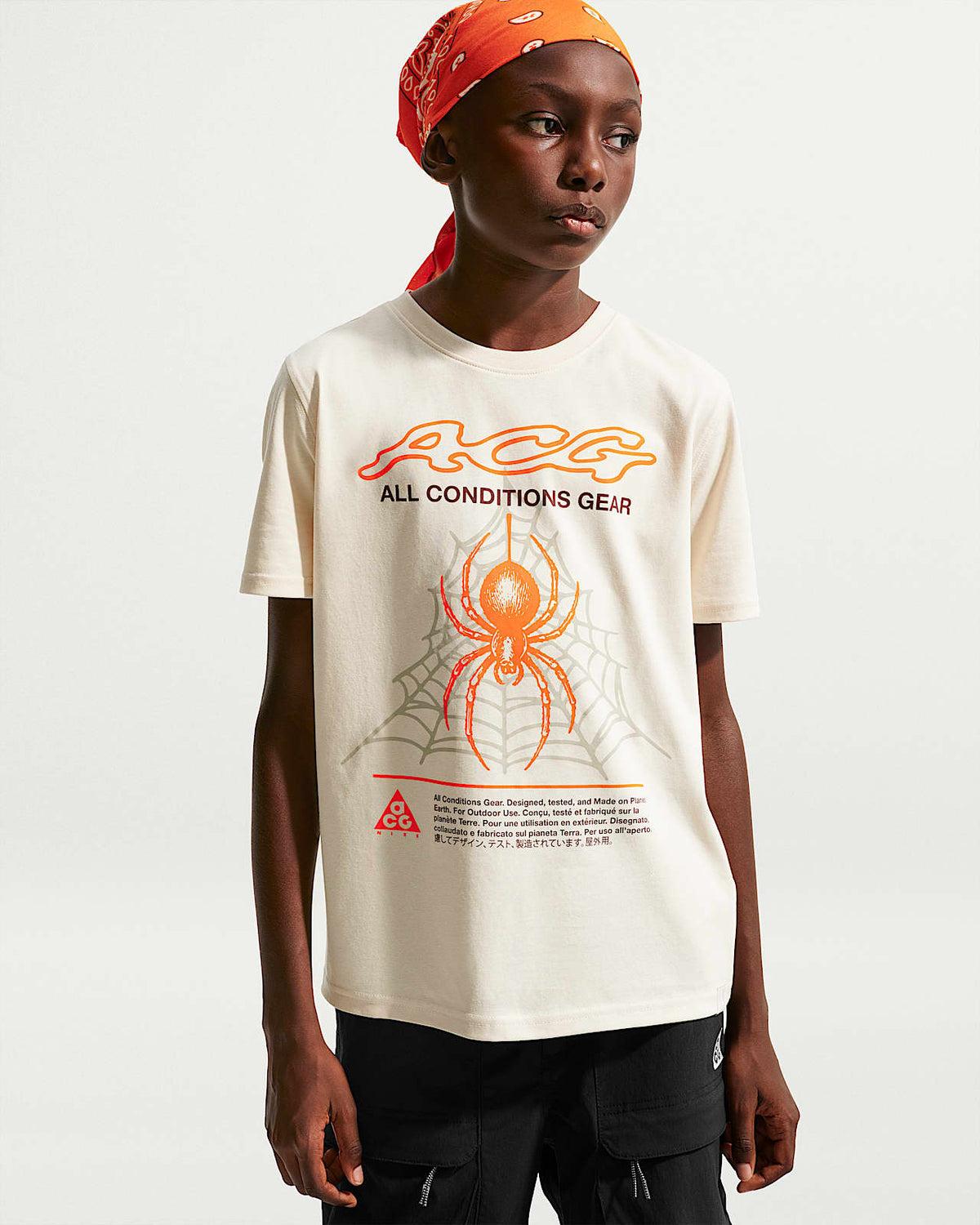 Camiseta Nike ACG Dri-FIT Spider Peak para Niño Grande