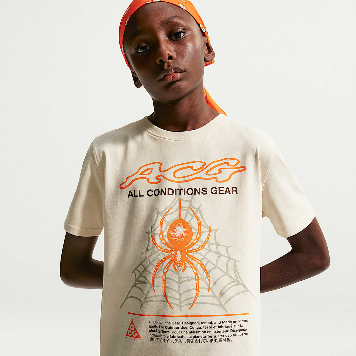 Camiseta Nike ACG Dri-FIT Spider Peak para Niño Grande