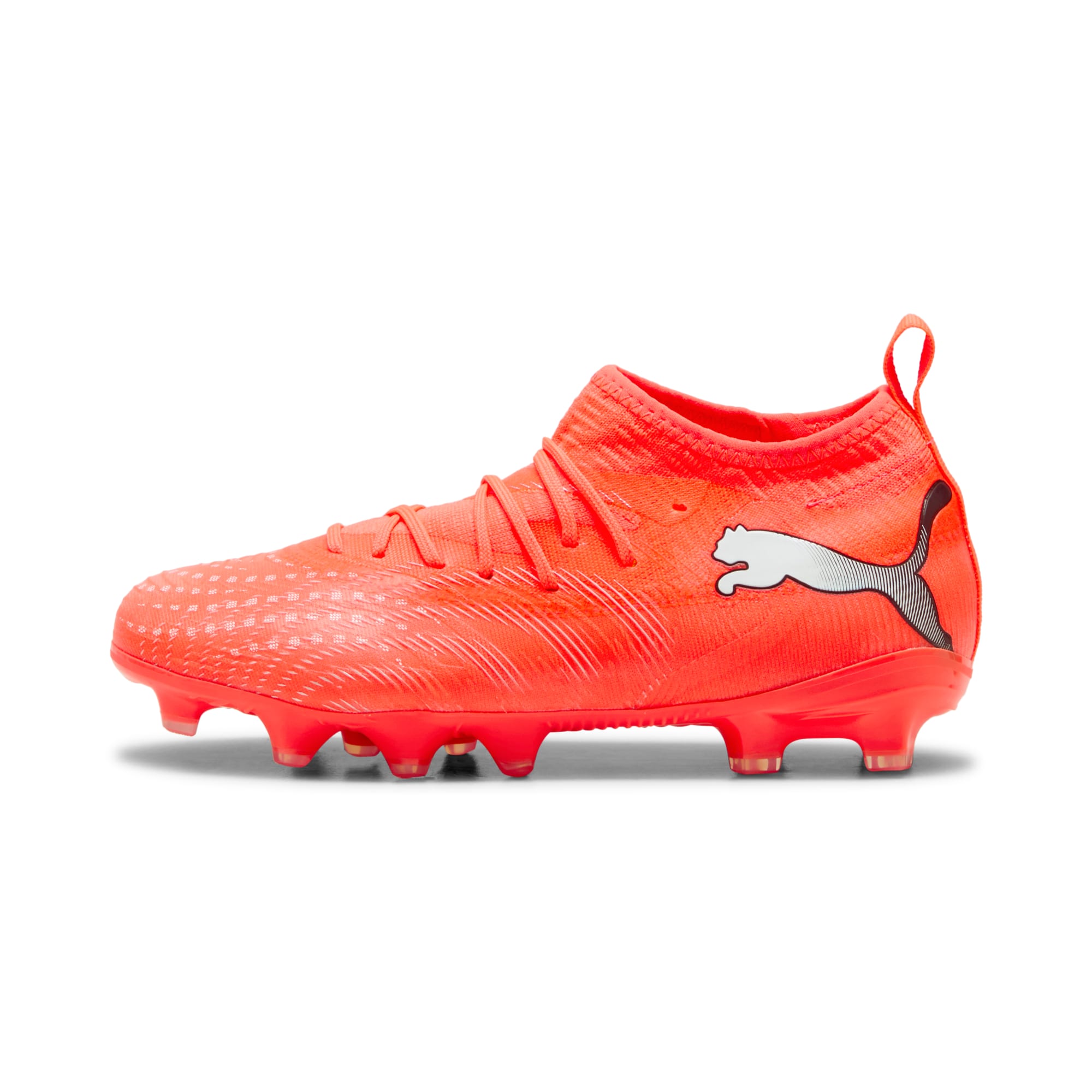 4 Colores, FUTURE 9 MATCH FG/AG Football Shoes Youth – Glowing Red-PUMA White-PUMA Black-PUMA Silver – vista 1