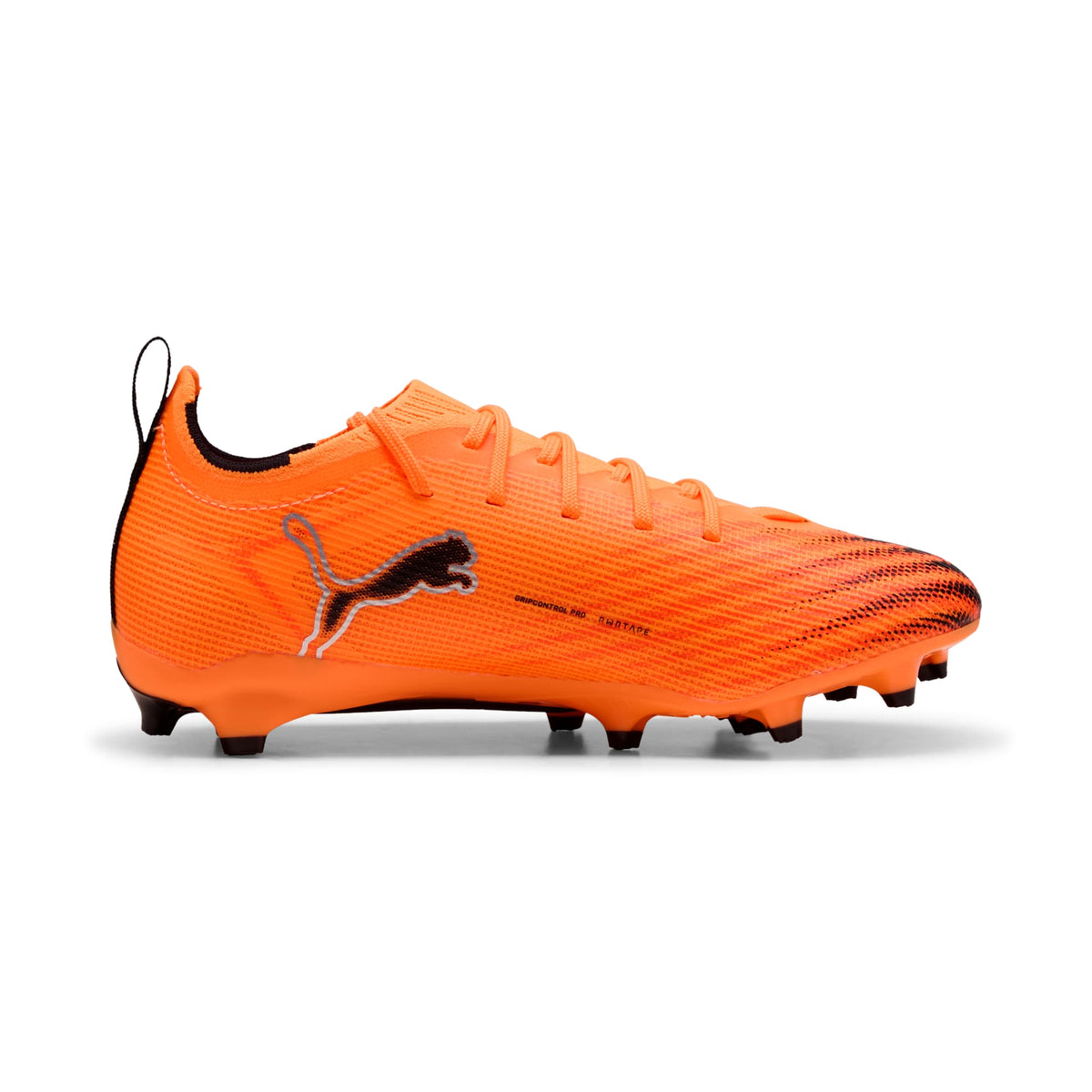 2 Colores, Tacos de futbol juveniles ULTRA 6 PRO FG/AG Jr – Heat Fire-PUMA Black-Glowing Red – vista 5
