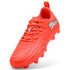 4 Colores, Tacos de fútbol FUTURE 9 PLAY FG/AG juvenil – Glowing Red-PUMA White-PUMA Black-PUMA Silver – vista 6