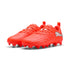 4 Colores, Tacos de fútbol FUTURE 9 PLAY FG/AG juvenil – Glowing Red-PUMA White-PUMA Black-PUMA Silver – vista 2