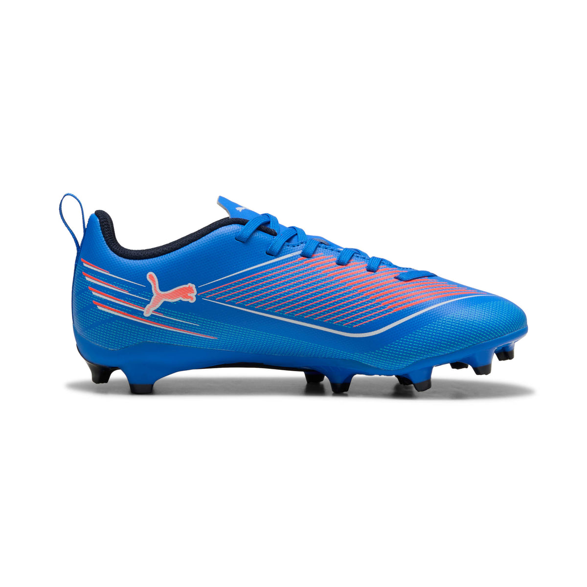 2 Colores, Tacos de fútbol ULTRA 6 PLAY FG/AG para adolescentes – Ultra Blue-PUMA White-Glowing Red – vista 5