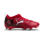 Tacos de fútbol ULTRA 6 MATCH CP FG/AG para jóvenes – PUMA Black-Fast Red-Fire Orchid – vista 5