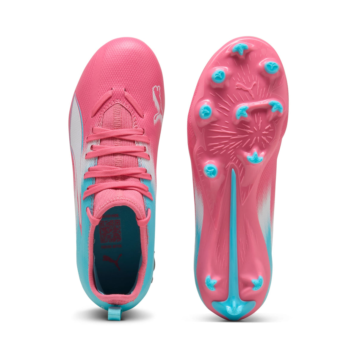 Tacos de futbol juveniles ULTRA 6 MATCH RECG FG/AG – Hero Blue-Sunset Pink-Garnet Rose – vista 4