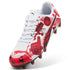 9 Colores, Tacos de futbol juveniles ULTRA CP LEGACY FG/AG – PUMA White-PUMA Red-PUMA Black – vista 6